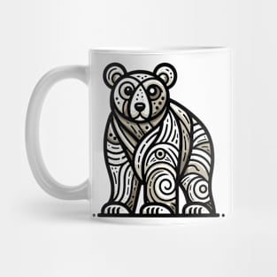 Bear illustration. Illustration of a bear in cubism style Mug